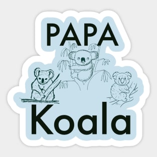 Papa Koala Sticker